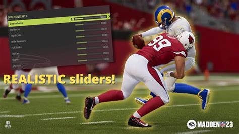 all pro sliders madden 23|most realistic madden 23 settings.